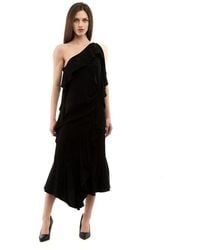 Moschino - Black Viscose Cocktail Dress - Lyst