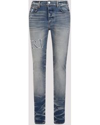 Amiri - Blue Vintage Indigo Cotton Core Logo Bandana Jeans - Lyst