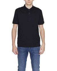 Suns - Black Cotton Polo Shirt - Lyst