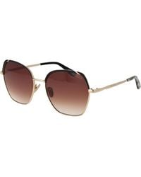 Ted Baker - Gold Metal Sunglasses - Lyst