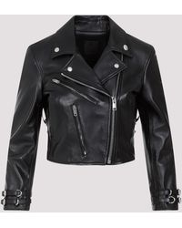 Givenchy - Black Lamb Leather Jacket - Lyst