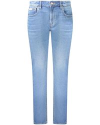 Calvin Klein - Blue Cotton Jeans & Pant - Lyst