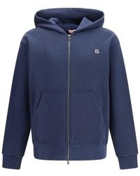 KENZO - Blue Cotton Sweatshirt - Lyst