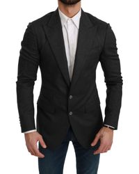 Dolce & Gabbana - Dolce Gabbana Napoli Slim Fit Jacket Wool Blazer - Lyst