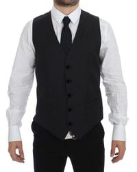 Dolce & Gabbana - Dolce Gabbana Wool Stretch Dress Vest Gilet Weste - Lyst