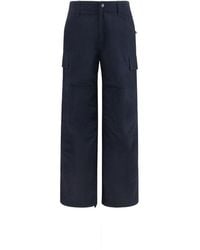 Burberry - Blue Polyamide Cargo Pants - Lyst