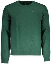 La Martina - Elegant Green Embroidered Sweater - Lyst