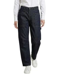 Replay - Blue Cotton Mom Jeans - Lyst