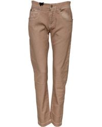 Dolce & Gabbana - Brown Cotton Boyfriend Denim Trousers Jeans - Lyst