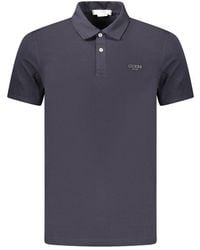 Guess - Blue Cotton Mens Polo Shirt - Lyst
