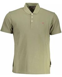 Napapijri - Green Cotton Polo Shirt - Lyst