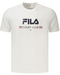 Fila - White Cotton Mens T - Lyst
