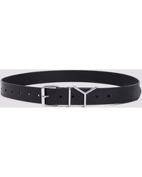 Y. Project - Black Y 35mm Cow Leather Belt - Lyst