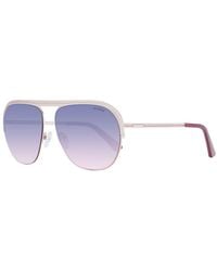 Guess - Rose Gold Metal Sunglasses - Lyst