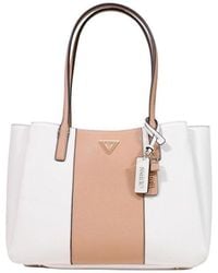 Guess - Beige Polyethylene Handbag - Lyst