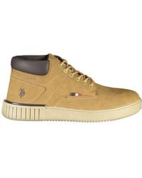 U.S. POLO ASSN. - Brown Polyester Sneaker - Lyst