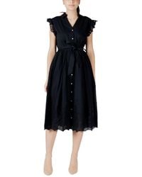 VILA CLOTHES - Cotton Midi - Lyst