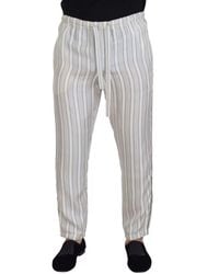 Dolce & Gabbana - Striped Relaxed Fit Pants - Lyst