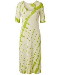Malo - Green Cotton Dress - Lyst