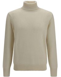 Aragona Cashmere - White Cashmere Sweater - Lyst