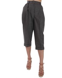 Dolce & Gabbana - Dolce Gabbana Wool Cropped Trouser Pleated Pant - Lyst
