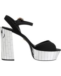 Dolce & Gabbana - Keira 80 Mirrored Mosaic Platform Sandals - Lyst