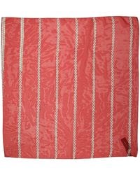 Dolce & Gabbana - Red Silk Braided Rope Square Foulard Scarf - Lyst