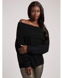 Guess - Black Polyester Sweatshirt - Lyst