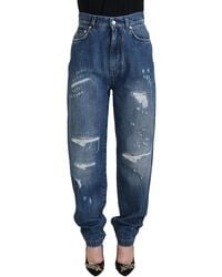 Dolce & Gabbana - Distressed Denim Jeans Ripped - Lyst