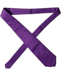 Dolce & Gabbana - Polyester Satin Adjustable Tied Necktie Tie Silk - Lyst
