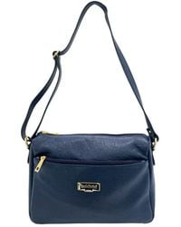 Baldinini - Blue Leather Crossbody Bag - Lyst
