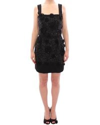 Dolce & Gabbana - Floral Crystal Embedded Dress - Lyst