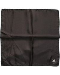 Dolce & Gabbana - Brown Dg Crown Silk Square Men Foulard Scarf - Lyst