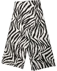 Dolce & Gabbana - Black White Zebra Cotton Lace Stole Scarf - Lyst