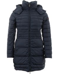 Peuterey - Blue Quilted Jacket With Hood - Lyst