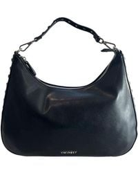 Twinset - Black Pu Shoulder Bag - Lyst