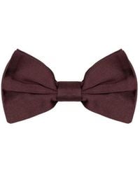 Dolce & Gabbana - Burgundy Silk Bow Tie - Lyst