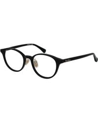 Max Mara - Black Acetate Glasses (frames) - Lyst