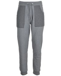 Bikkembergs - Gray Cotton Joggers (workout Pants) - Lyst