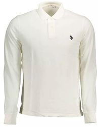 U.S. POLO ASSN. - White Cotton Polo Shirt - Lyst