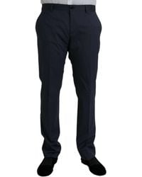 Dolce & Gabbana - Wool Slim Fit Dress Formal Pants - Lyst