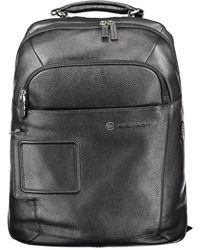 Piquadro - Black Nylon Backpack - Lyst