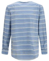 Prada - Blue Cotton Pattern Shirt - Lyst