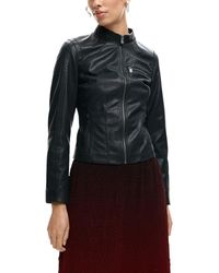 Desigual - Polyethylene Leather Jacket - Lyst