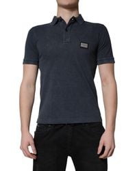 Dolce & Gabbana - Classic Polo Shirt Metal Logo - Lyst