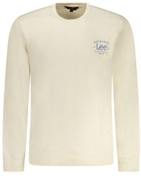 Lee Jeans - Beige Cotton Men Sweatshirt - Lyst