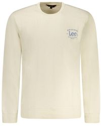 Lee Jeans - Beige Cotton Men Sweatshirt - Lyst