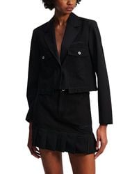 KARL LAGERFELD - Black Polyester Blazer - Lyst