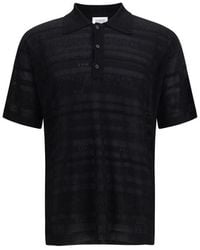 Laneus - Black Cotton Polo Shirt - Lyst
