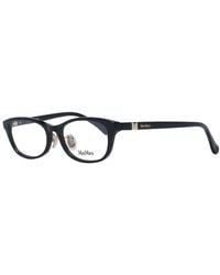 Max Mara - Black Plastic Glasses (frames) - Lyst